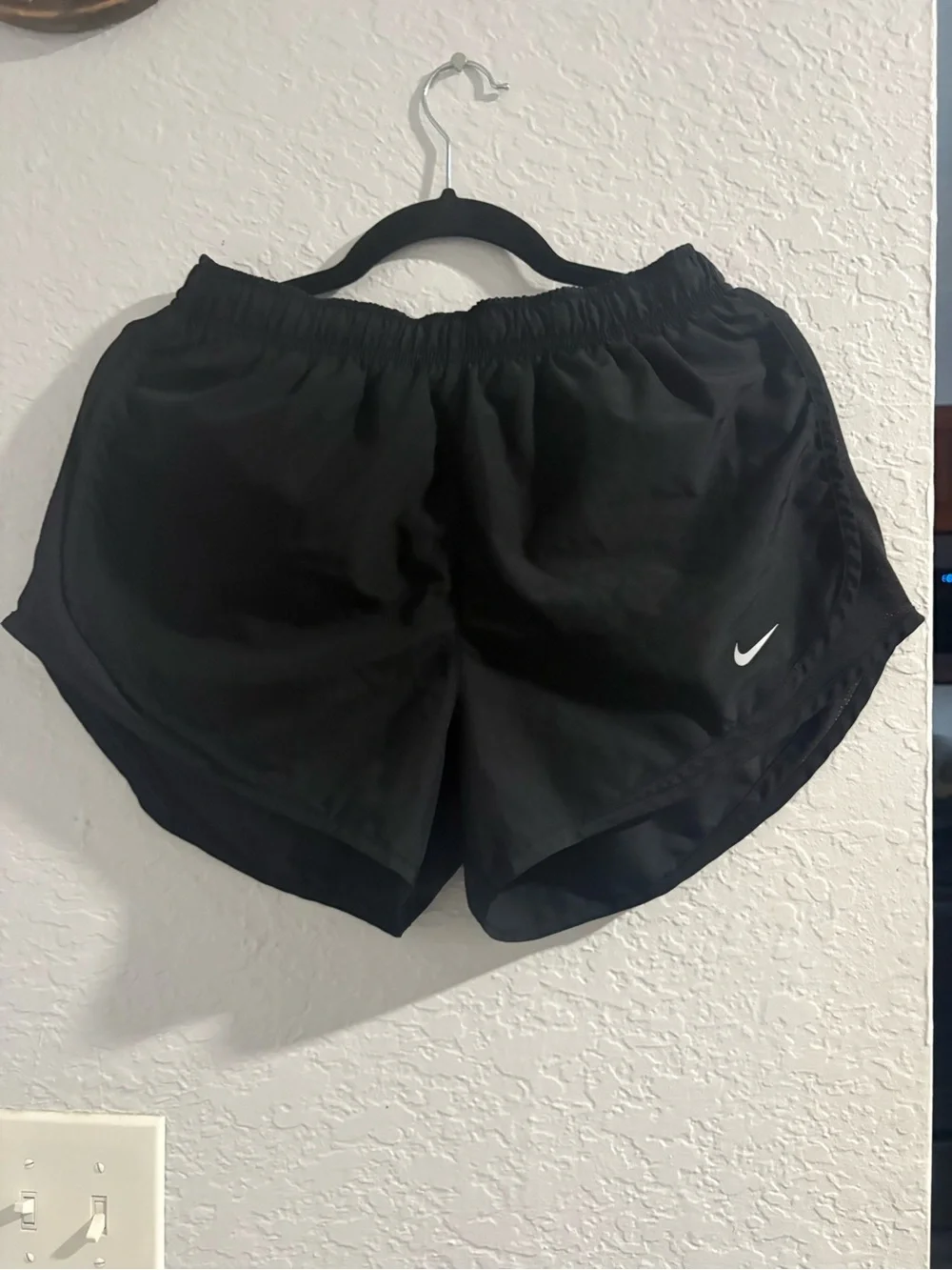 Nike Black Women's Athletic Running Shorts with Swoosh